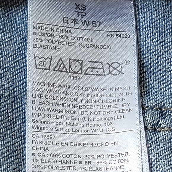 Gap Short Denim Overalls Size XS - Picture 13 of 14